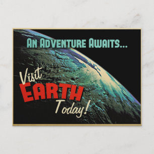 Visit Earth Today! Postcard