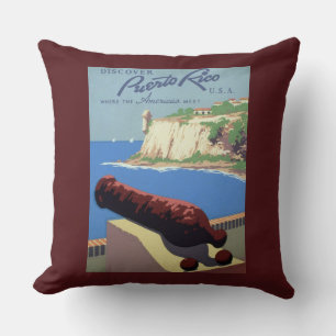 Visit El Morro Fortress, Puerto Rico, Old San Juan Cushion