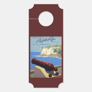 Visit El Morro Fortress, Puerto Rico, Old San Juan Door Hanger
