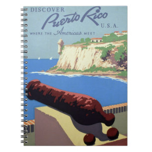 Visit El Morro Fortress, Puerto Rico, Old San Juan Notebook