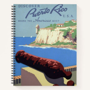 Visit El Morro Fortress, Puerto Rico, Old San Juan Notebook