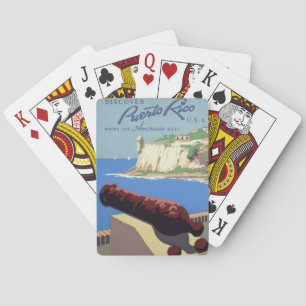 Visit El Morro Fortress, Puerto Rico, Old San Juan Playing Cards