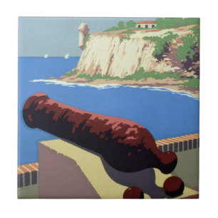 Visit El Morro Fortress, Puerto Rico, Old San Juan Tile