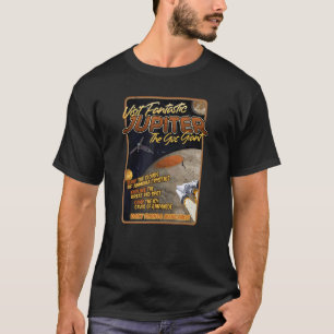 Visit Fantastic Jupiter Retro  Space Planet T-Shirt