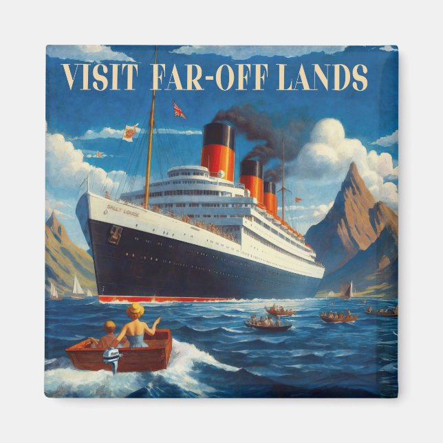 Visit Far-Off Lands Magnet (Front)