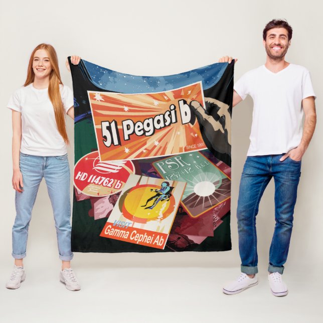 Visit First Exoplanet Found Outside Solar System  Fleece Blanket (In Situ)