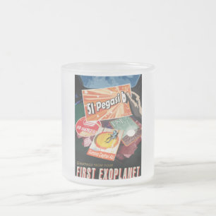 Visit First Exoplanet Found Outside Solar System  Frosted Glass Coffee Mug