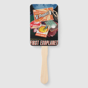 Visit First Exoplanet Found Outside Solar System  Hand Fan
