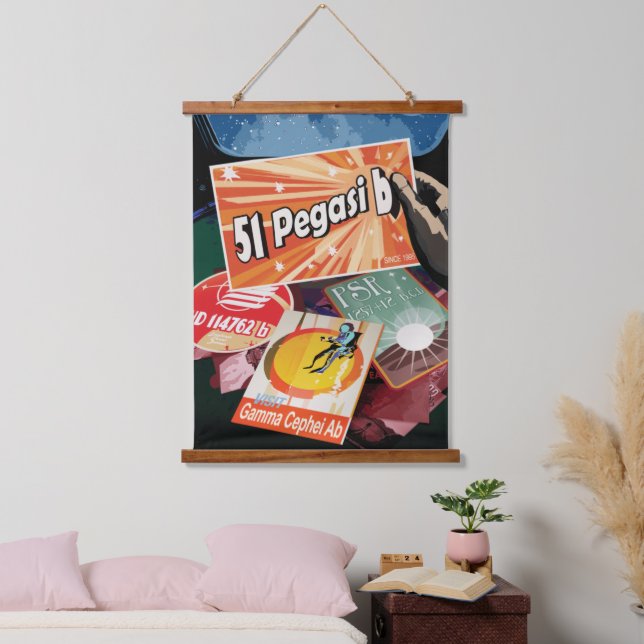 Visit First Exoplanet Found Outside Solar System  Hanging Tapestry (Bedroom)