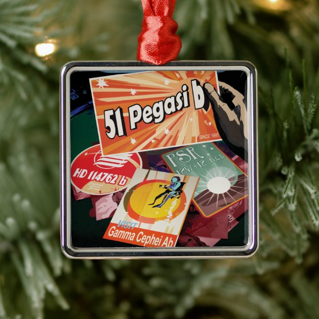 Visit First Exoplanet Found Outside Solar System  Metal Tree Decoration (Tree)