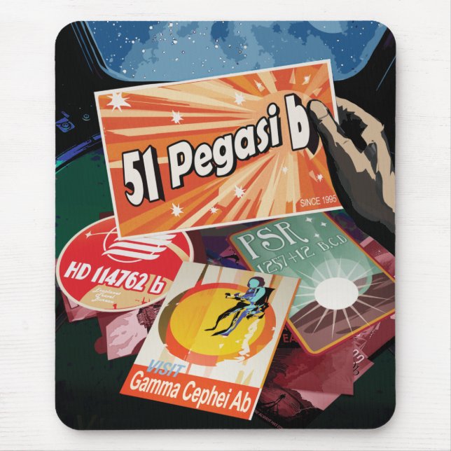 Visit First Exoplanet Found Outside Solar System  Mouse Mat (Front)