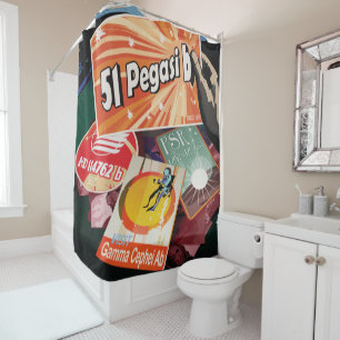 Visit First Exoplanet Found Outside Solar System  Shower Curtain