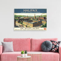 Visit Historic Halifax - Vintage Travel Poster Art