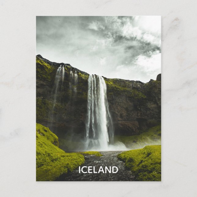 visit Iceland Travel Adventure Tourism Postcard (Front)