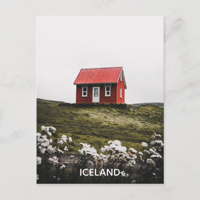 visit Iceland Travel Adventure Tourism Postcard (Front)