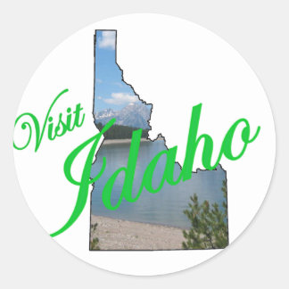 Visit Idaho Classic Round Sticker