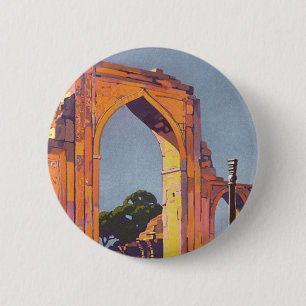 Visit India ~ Delhi 6 Cm Round Badge