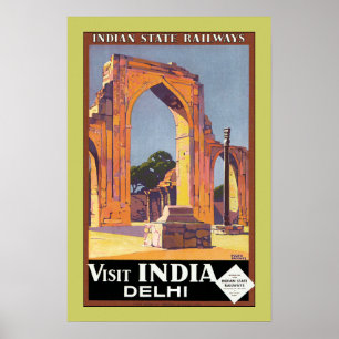 Visit India ~ Delhi Poster