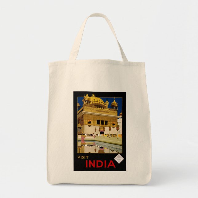 Visit India Tote Bag (Front)