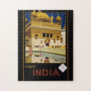 Visit India  travel poster Jigsaw Puzzle