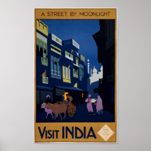 Visit India Vintage Poster