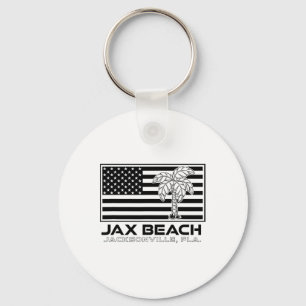 Visit Jacksonville Florida Vacation Usa Flag Palms Key Ring