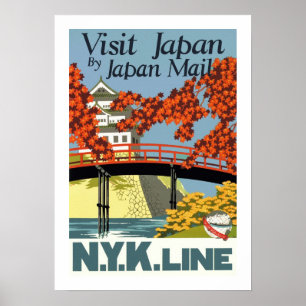 Visit Japan by Japan Mail Poster