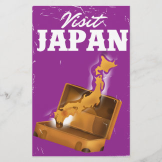 Visit Japan vintage travel poster Stationery
