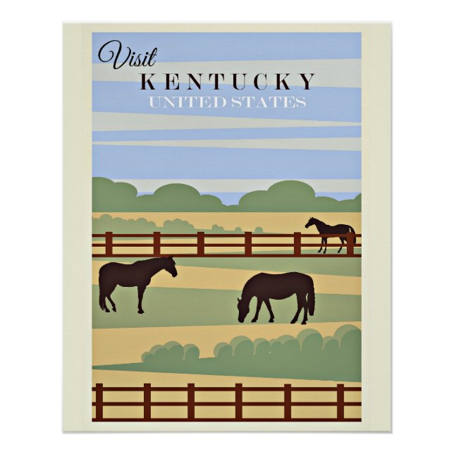 Visit Kentucky travel poster, Poster (Front)