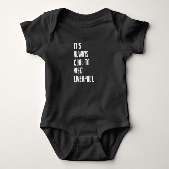 Visit Liverpool Baby Bodysuit (Front)