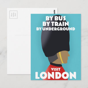 Visit London Art print. Postcard