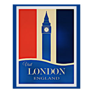 Visit London, England Poster