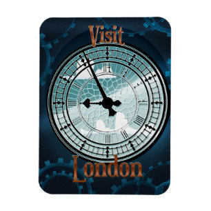 Visit London Victorian travel poster Magnet