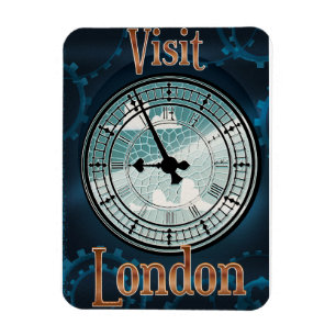 Visit London Victorian travel poster Magnet