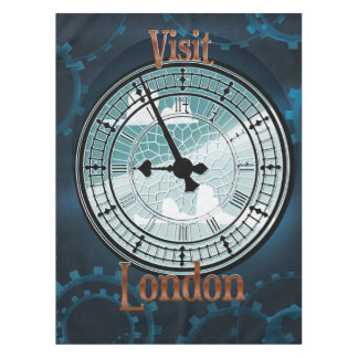 Visit London Victorian travel poster Tablecloth
