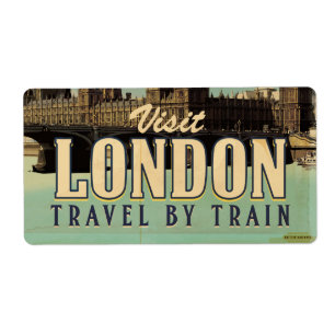 Visit London vintage poster