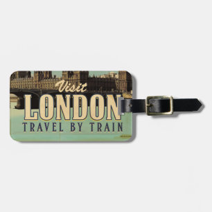 Visit London vintage poster Luggage Tag