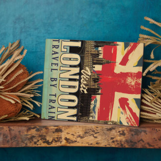 Visit London vintage poster Plaque