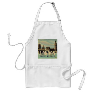 Visit London vintage poster Standard Apron