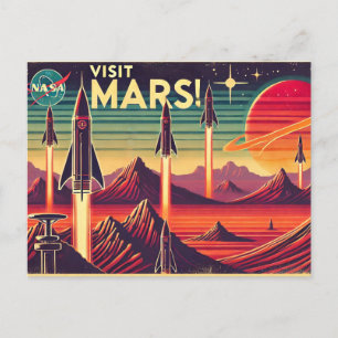 Visit Mars! Postcard