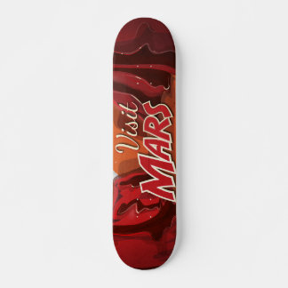 Visit Mars Vintage Poster Skateboard