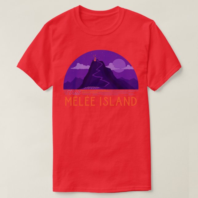 Visit Melee Island 90s gaming T-Shirt (Design Front)