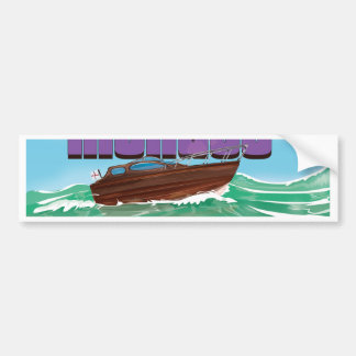 Visit Monaco Travel Poster Bumper Sticker