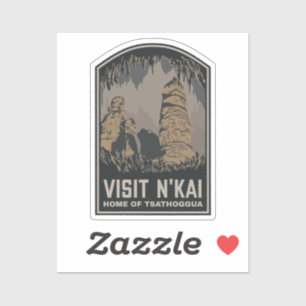 Visit N'kai Travel Poster Lovecraft Tsathoggua