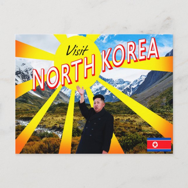 Visit North Korea Postcard (Front)