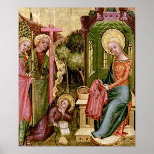 Visit of the Angel, c. 1400-10 by Master Bertram Poster