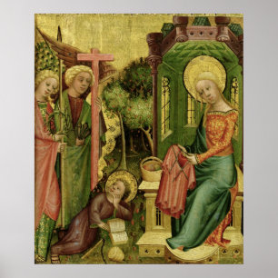 Visit of the Angel, from the right wing Poster