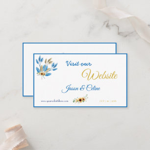 Visit our Website Wedding Card