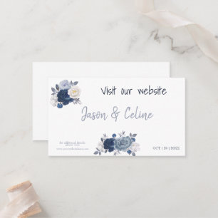 Visit our Website Wedding Card