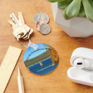 Visit PA Wilds Picturesque Souvenir Casey Bridge Key Ring